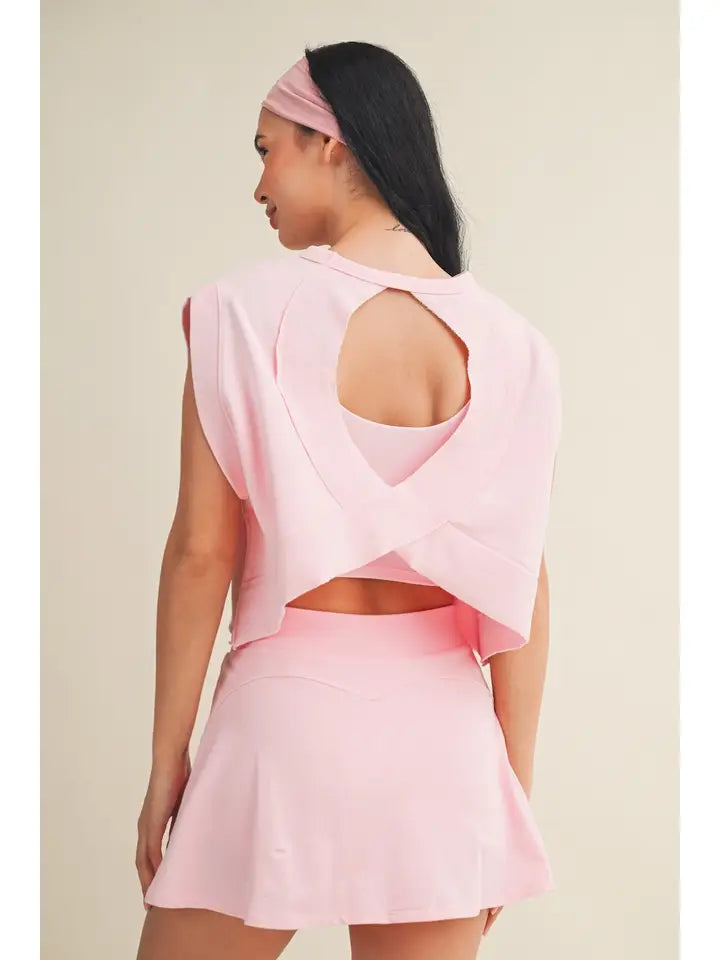 Mineral Wash Open Back Top