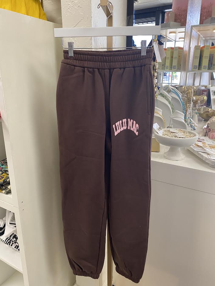 LuLu Mac Brown/Light Pink Sweat Pant