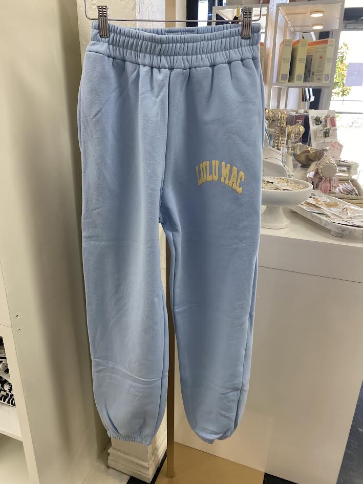 LuLu Mac Baby Blue Sweat Pants