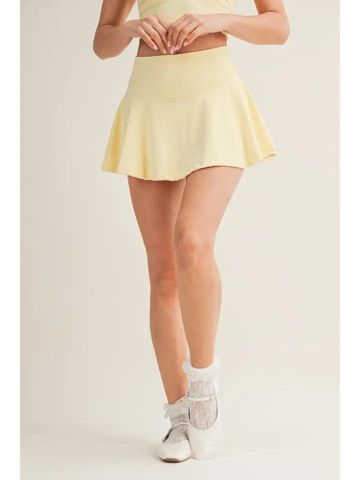 Mini Circle Skort with Bow Back Detail