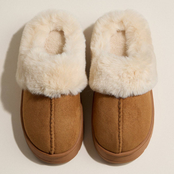 Faux Suede Fur slippers