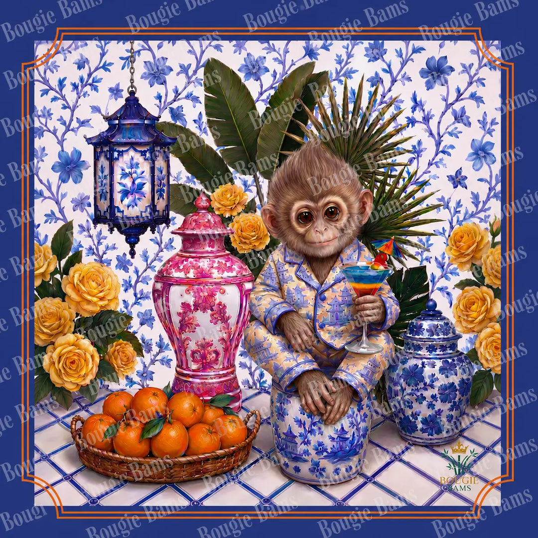 Monroe the Monkey Mahjong Mat