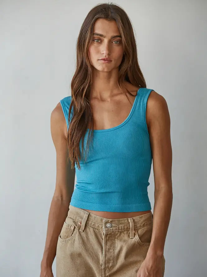 Oasis Seamless Scoop Neck Sleeveless Top