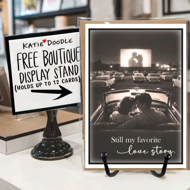 Greeting Cards with Display, Romantic Love Story Design