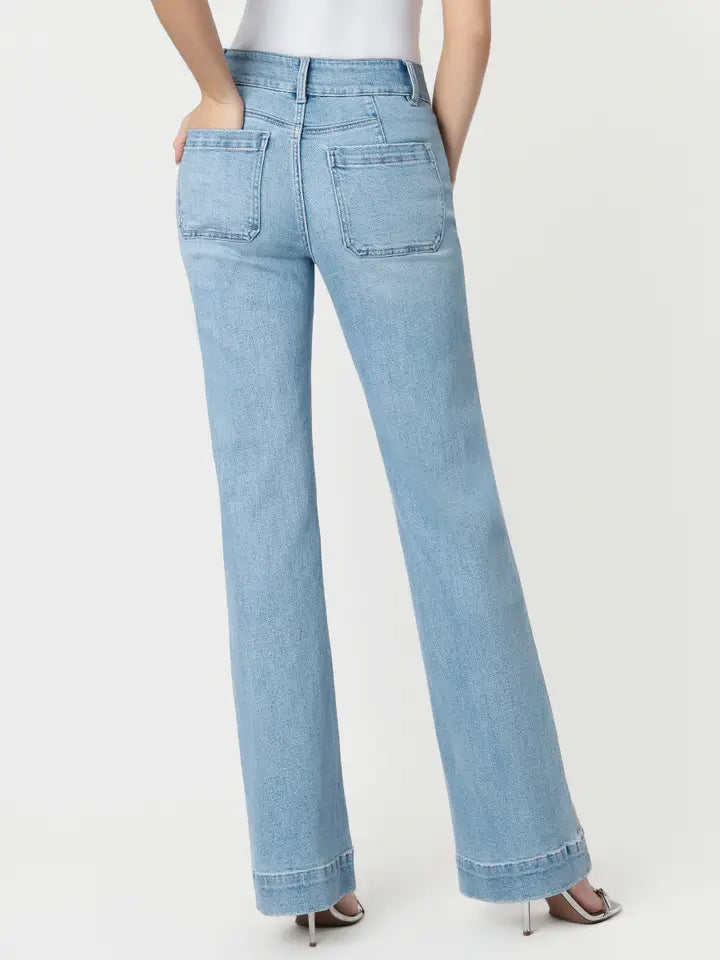 90's Vintage Super High Rise Flare Jeans