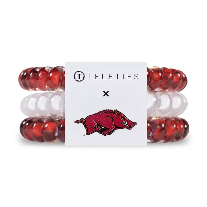 Spiral Hair Coils | Small | Univ. of Arkansas Hair Ties