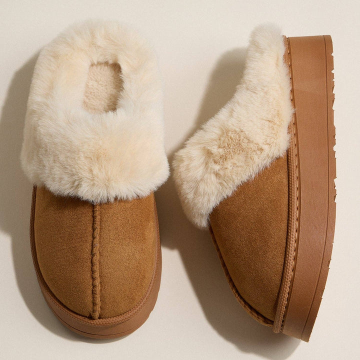 Faux Suede Fur slippers