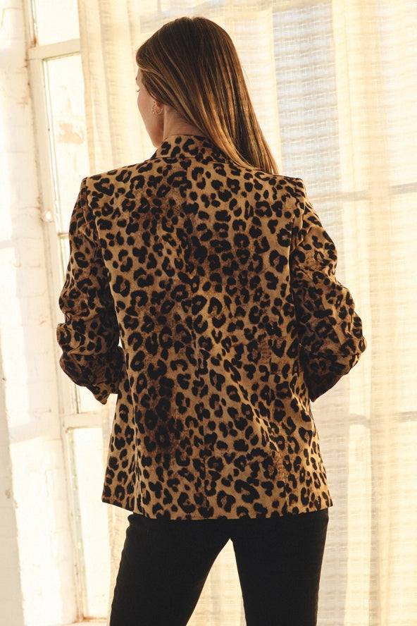 Leopard Printed Blazer
