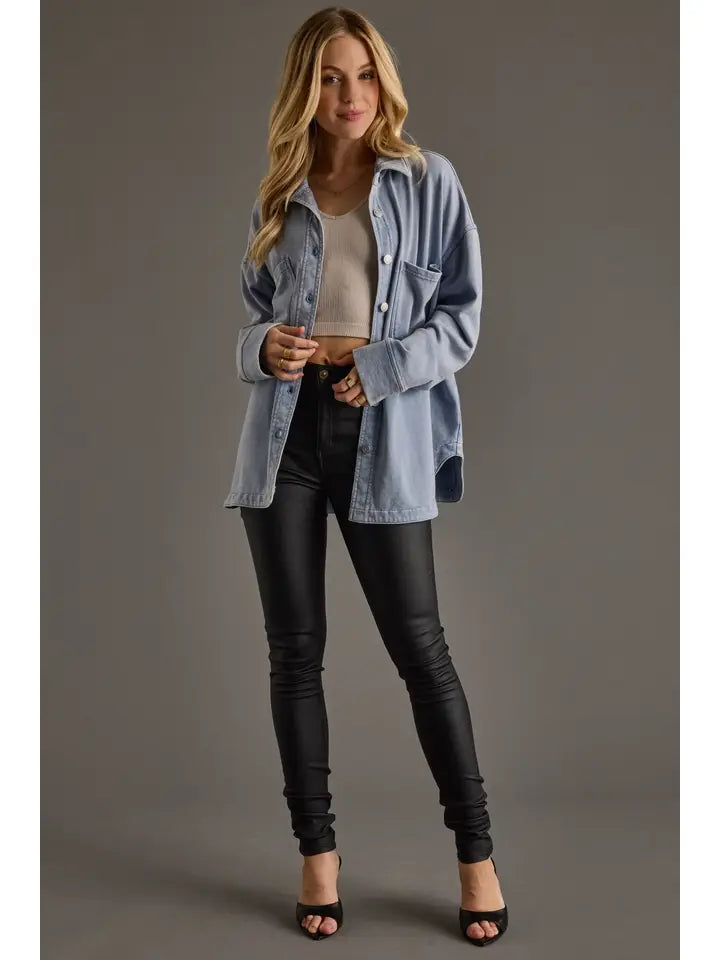 Kenna Denim Button Up