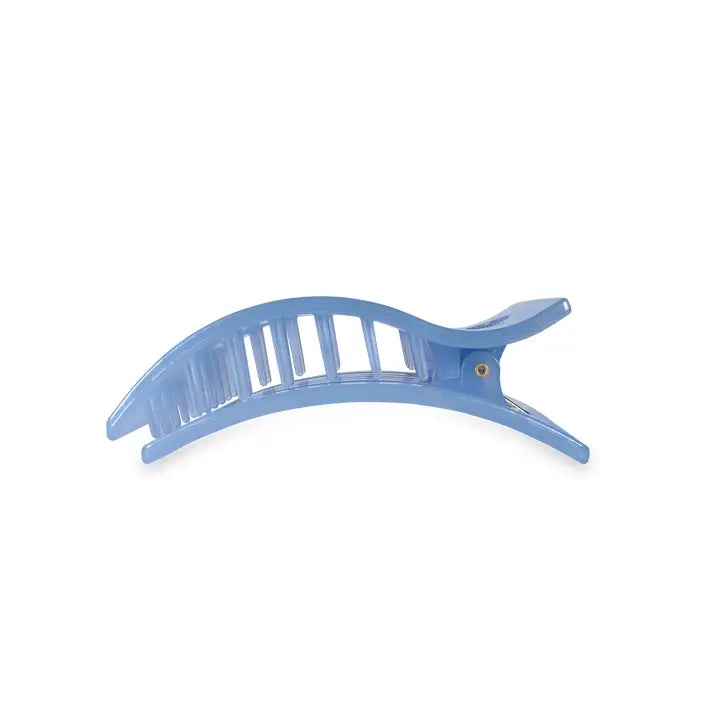 Flat Rectangle Hair Clip | Medium | Blue Lagoon