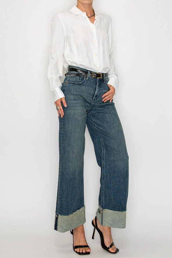 High Rise Wide Leg Jeans