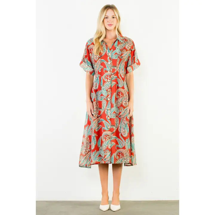 Collared Maxi Sheer Dress
