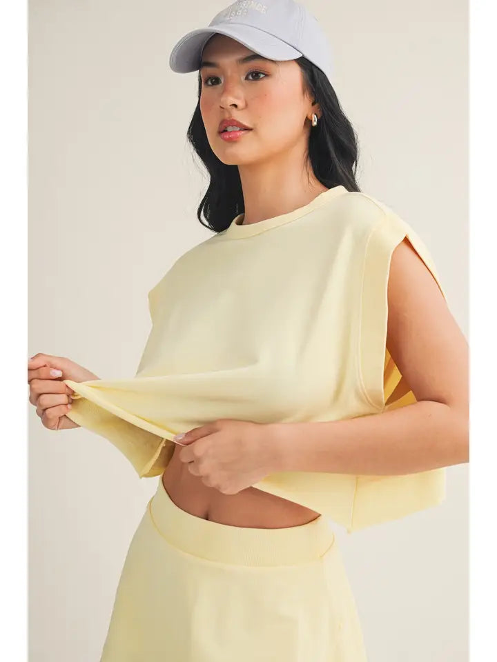 Mineral Wash Open Back Top