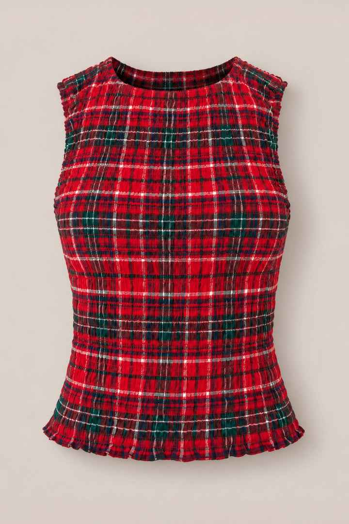 Ana Top in Christmas Cheer Plaid