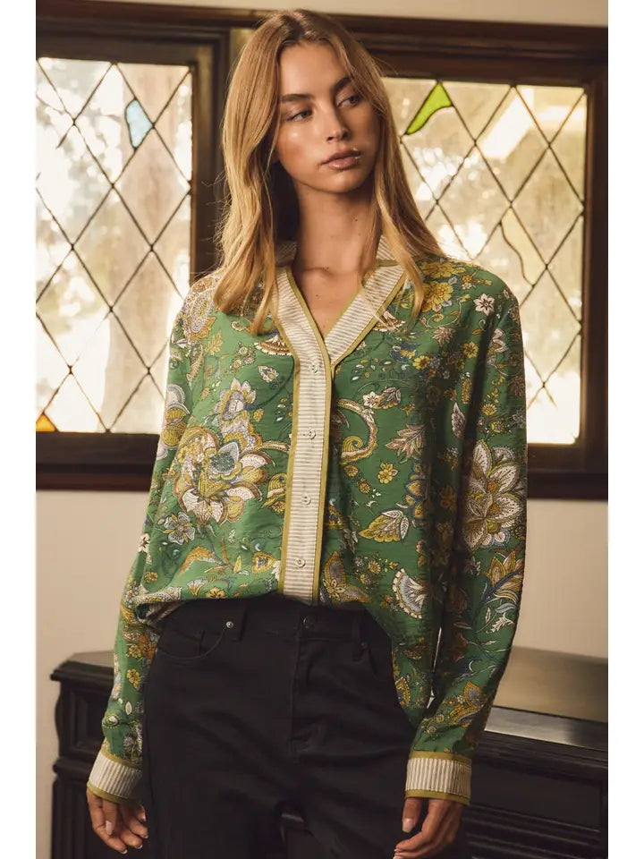 Paisley Printed Blouse
