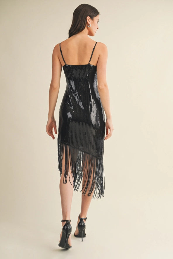 Fringe Slip Dress