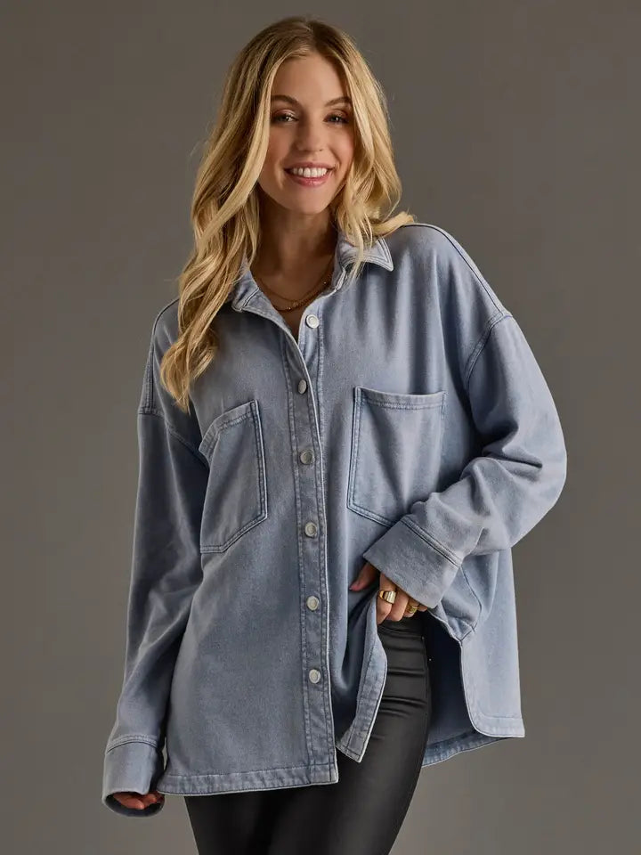 Kenna Denim Button Up