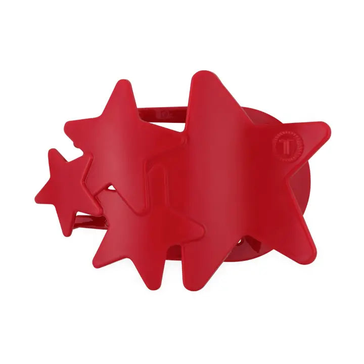 Flat Hair Clip | Small | Red Shooting Star