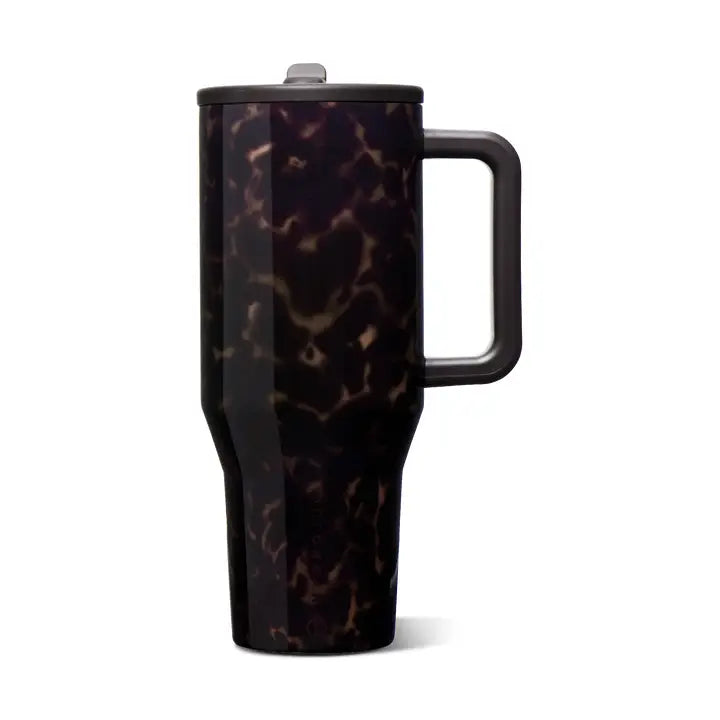 Mocha Tortoise HydroJug 40oz Traveler Tumbler