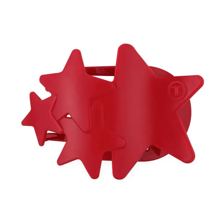 Flat Hair Clip | Medium | Red Shooting Star