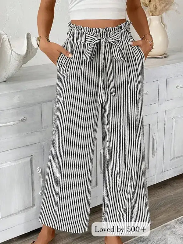 Waist Loose Straight Casual Pants