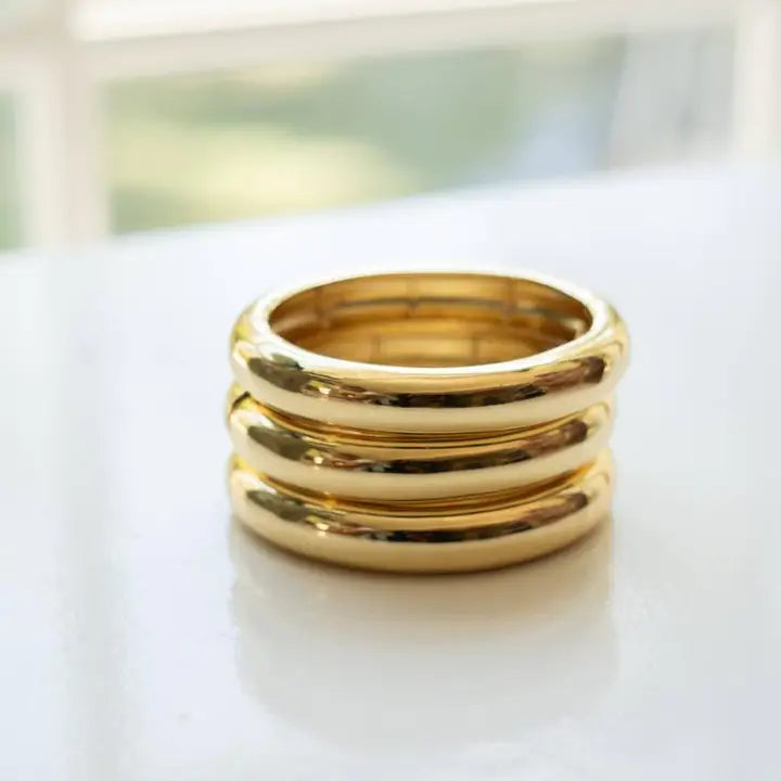 The Quinn - Gold Bangle - Meeghan Mullin X Lisi Lerch