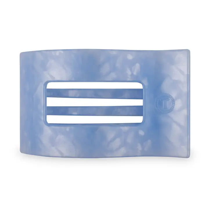 Flat Rectangle Hair Clip | Medium | Blue Lagoon