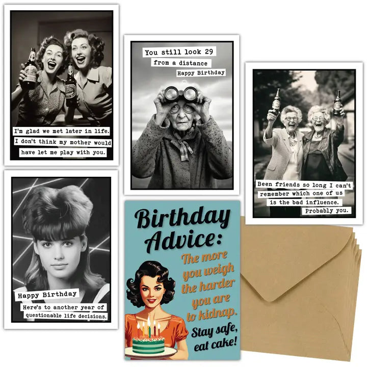 All Occasion Greeting Cards / Funny Birthday - Assorted