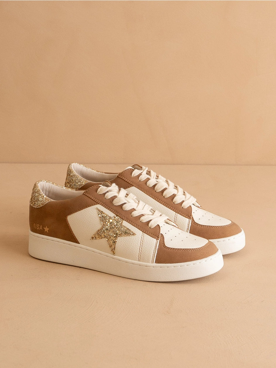 The Liberty Camel Glitter Star Sneaker