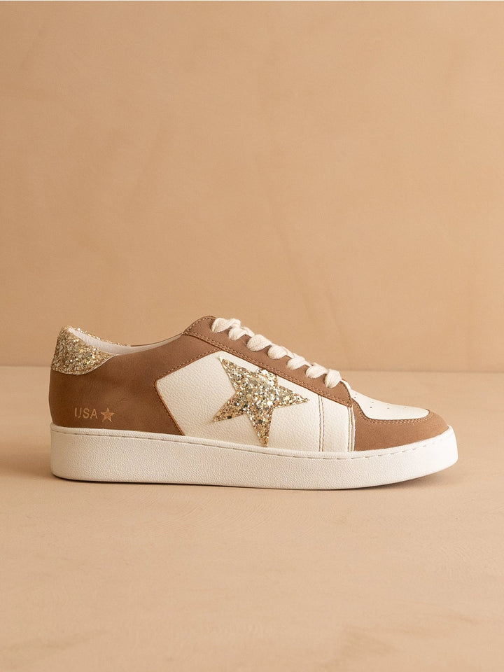 The Liberty Camel Glitter Star Sneaker