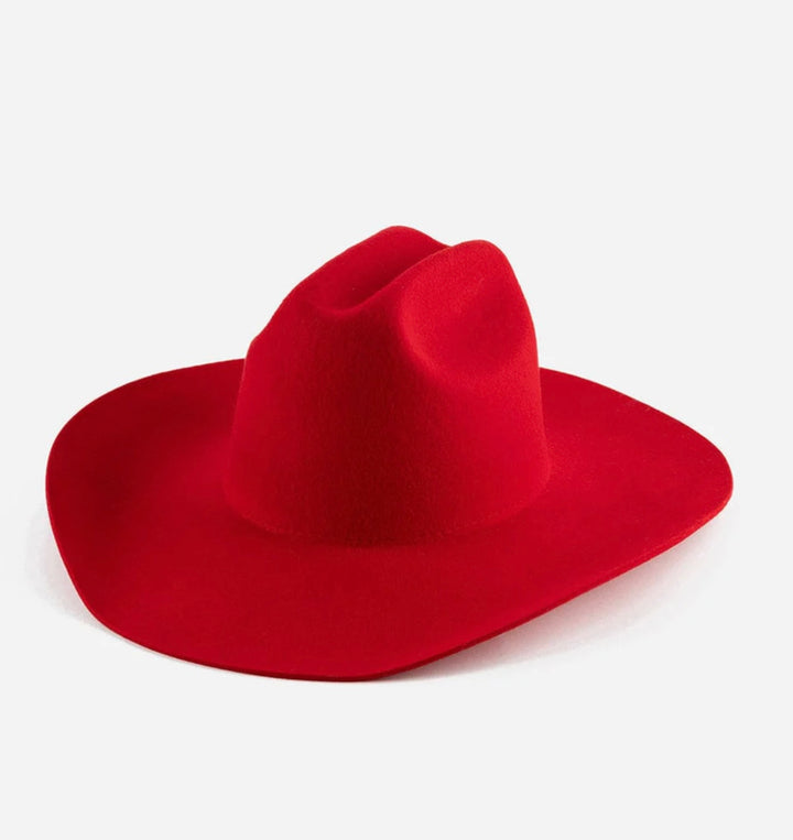 Cherry Red Teddy Cattleman Cowboy Hat