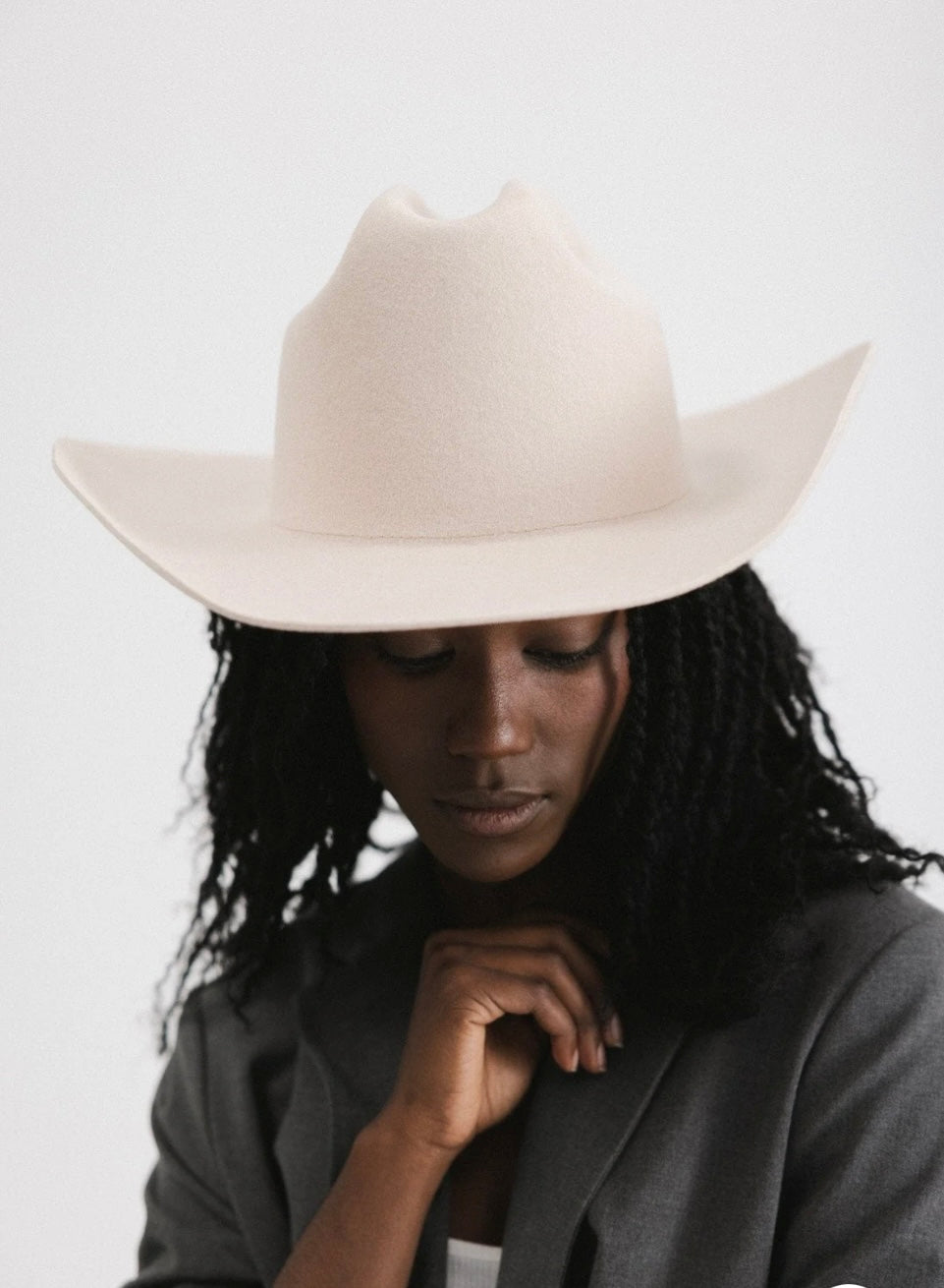 Cream Teddy Cattleman Cowboy Hat