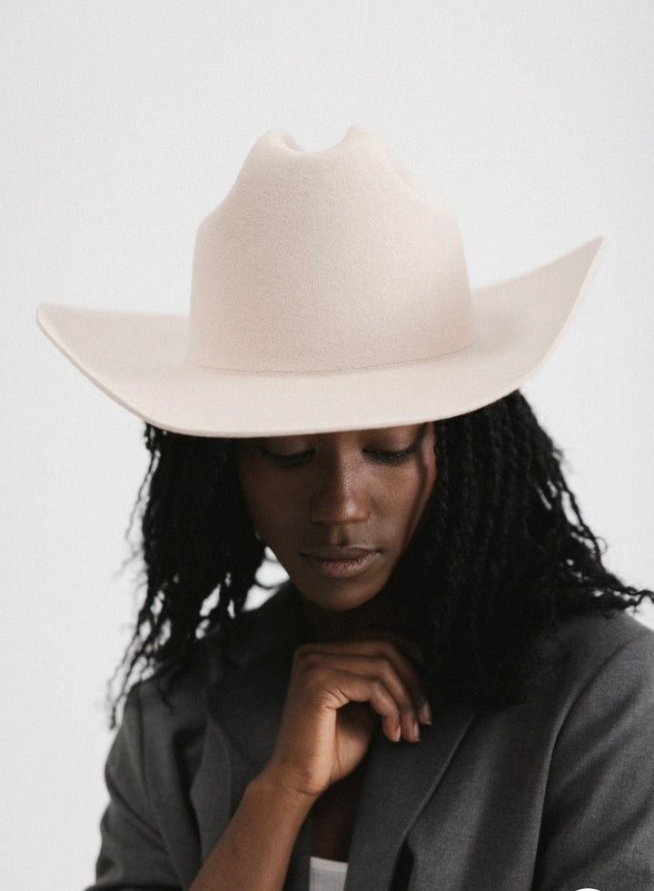 Cream Teddy Cattleman Cowboy Hat