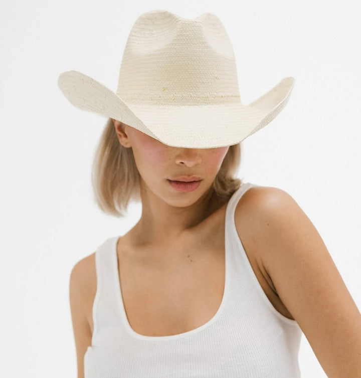Natural Rhett Straw Cowboy Hat