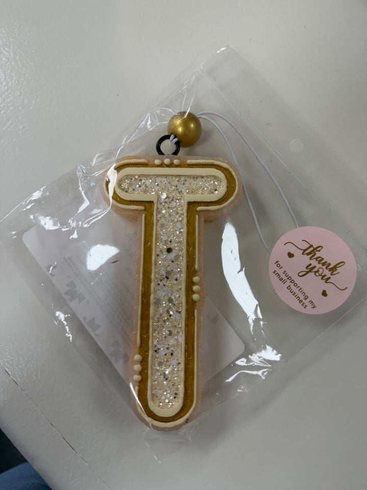 Alphabet Car Freshie - SUGAR CRYSTAL
