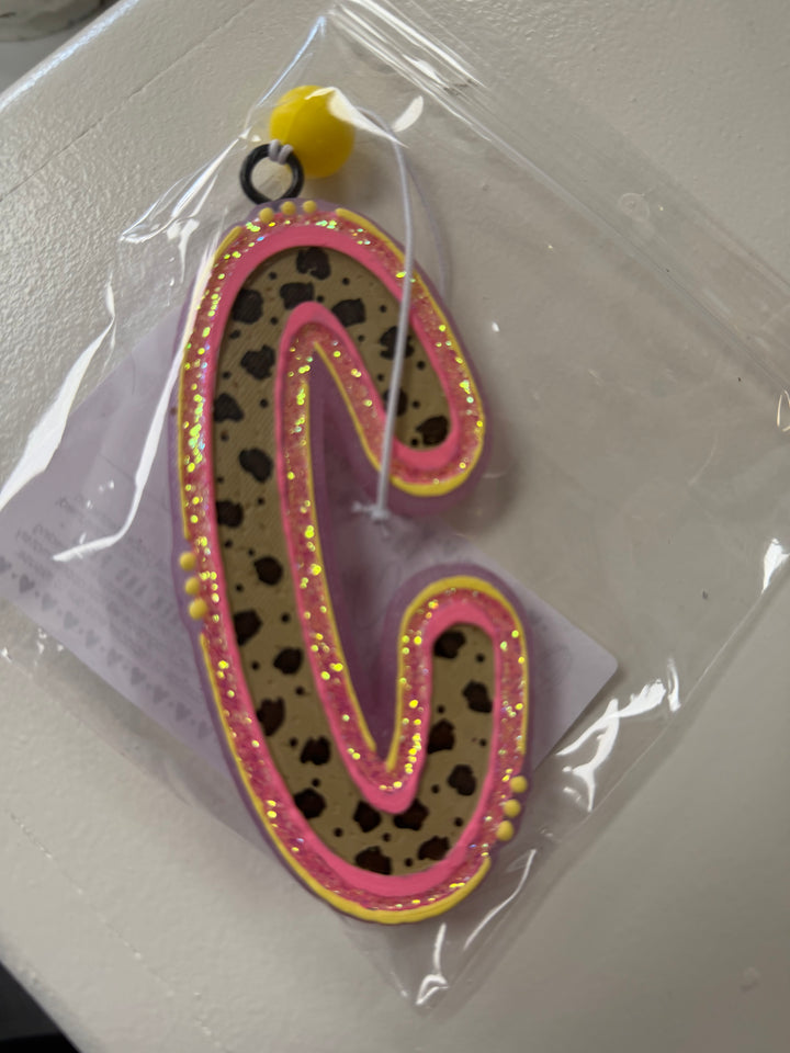 Alphabet Car Freshie - MALIBU BARBIE SCENT