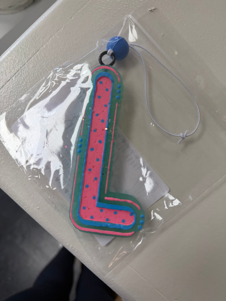 Alphabet Car Freshie - PERSEPHONE "DIVA" SCENT