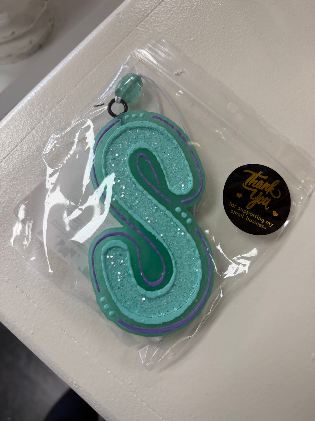 Alphabet Car Freshie - PERSEPHONE "DIVA" SCENT