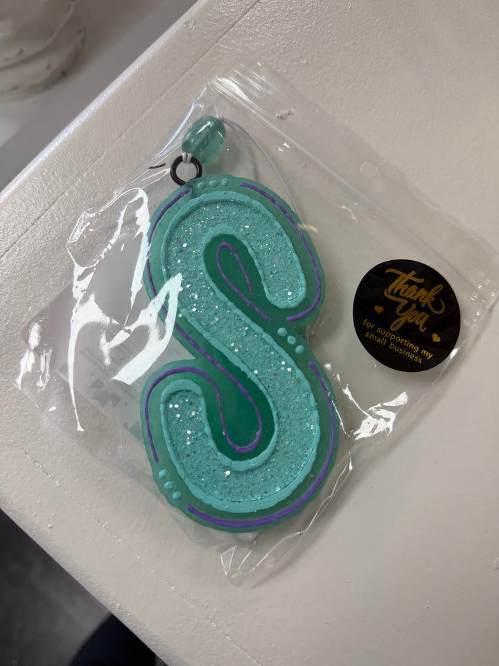 Alphabet Car Freshie - PERSEPHONE "DIVA" SCENT