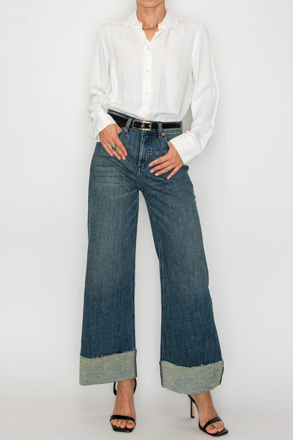 High Rise Wide Leg Jeans