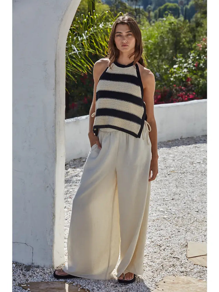 Woven Polyester Wide Pants