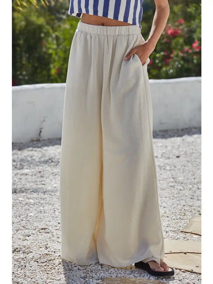 Woven Polyester Wide Pants
