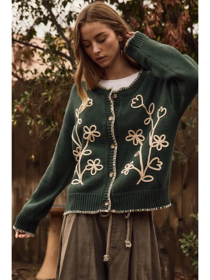 Crewneck Cardigan