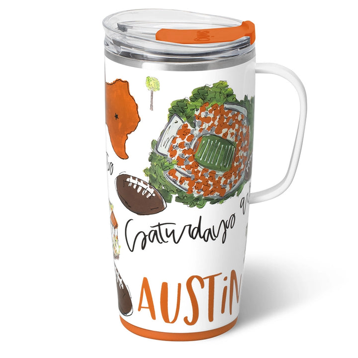 Saturdays in Austin Travel Mug (22oz)