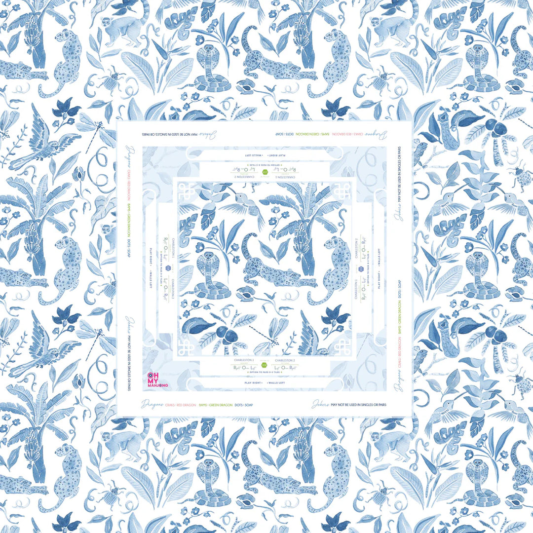 Amazon Blue Instructional Tablecloth