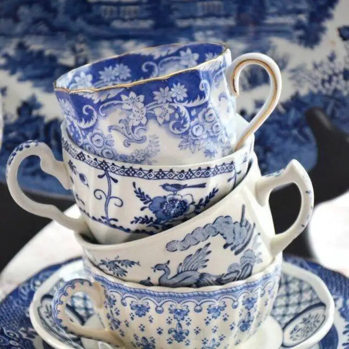 Mismatched Teacups Blue and White Catering, Event Planner