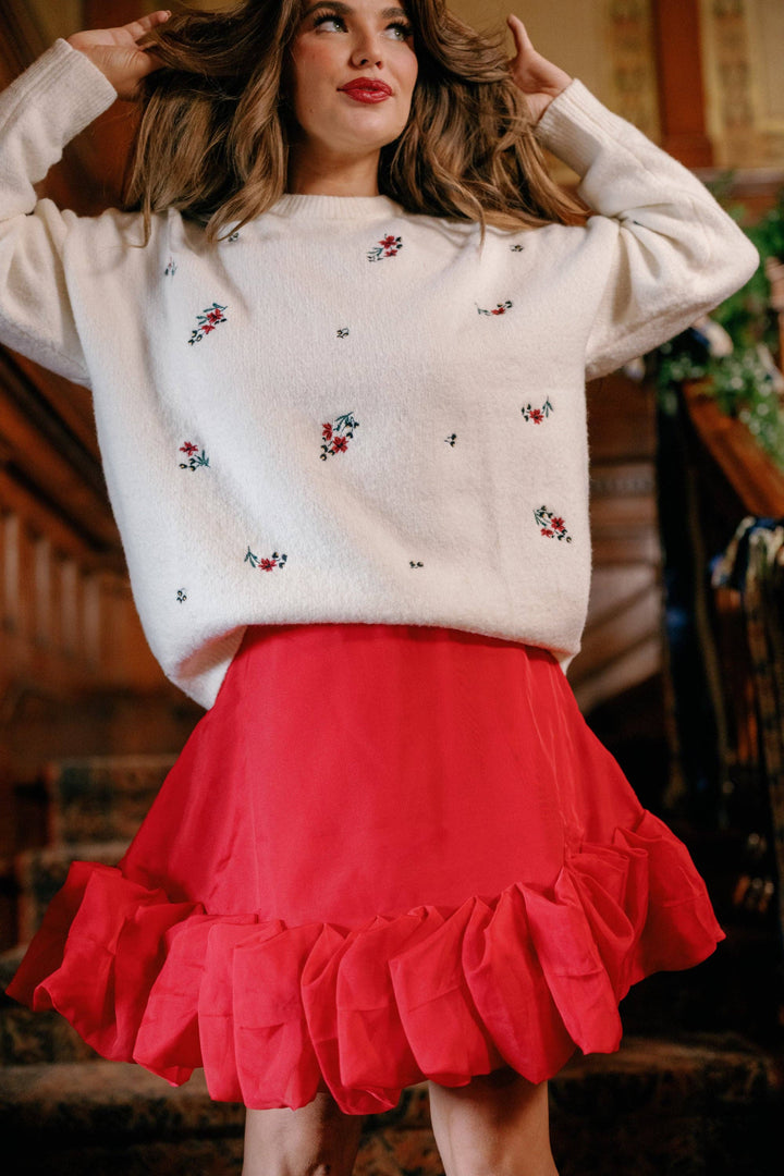 Kendy Skirt in Poinsettia