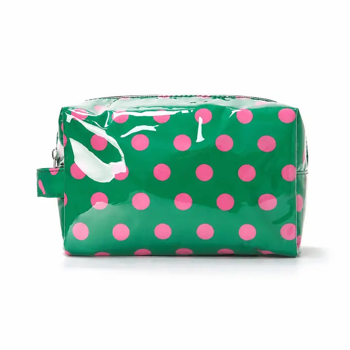 Polka Dot Waterproof Clear Cosmetic Makeup Pouch Bag