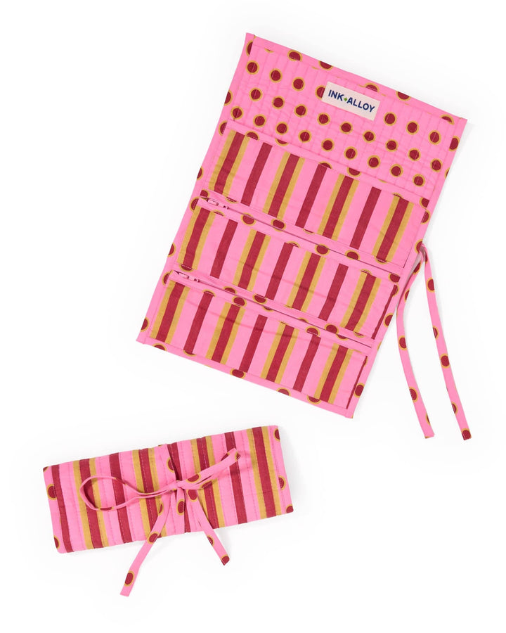 Maddie Jewelry Roll Camel