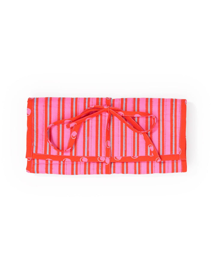 Maddie Jewelry Roll Hot Pink